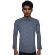 Checks Dark Blue Shirt : Business
