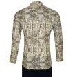 Print Brown Shirt : Party