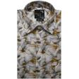 Print Gray Shirt : Party