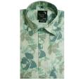 Print Green Shirt : Party