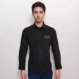 Plain Black Shirt : Slim