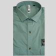 Plain Light Green Shirt : Slim
