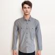 Plain Blue Shirt : Slim