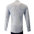 Print Blue Shirt : Slim