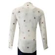 Print White Shirt : Slim