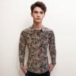 Print Peach Shirt : Party