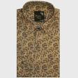 Print Brown Shirt : Party
