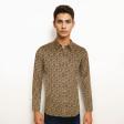 Print Brown Shirt : Party