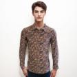 Print Brown Shirt : Party