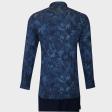 Print Navy Blue Shirt : Party