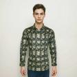 Print Brown Shirt : Party