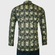 Print Brown Shirt : Party