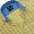 Checks Lemon Shirt : Business