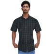 Checks Dark Green Shirt : Business