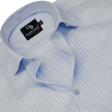 Stripes Aqua Blue Shirt : Business