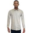 Stripes Light Gray Shirt : Business