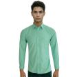 Self Design Light Green Shirt : Business