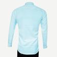 Self Design Light Blue Shirt : Business