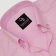 Self Design Pink Shirt : Business