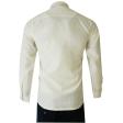 Self Design Cream Shirt : Business