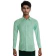 Stripes Aqua Blue Shirt : Business