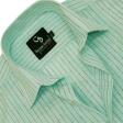 Stripes Aqua Blue Shirt : Business