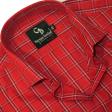 Checks Red Shirt : Business