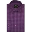 Checks Purple Shirt : Business
