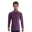 Checks Purple Shirt : Business