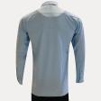 Self Design Aqua Blue Shirt : Business