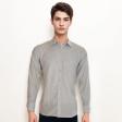 Self Design Light Gray Shirt : Business
