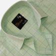 Checks Light Green Shirt : Business
