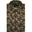 Print Brown Shirt : Party