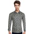 Print Gray Shirt : Party