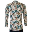 Print Blue Shirt : Party