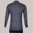 Print Blue Shirt : Party