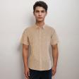 Print Peach Shirt : Party
