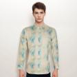 Print Blue Shirt : Party