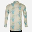 Print Blue Shirt : Party