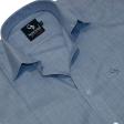 Checks Blue Shirt : Business