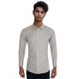 Stripes Light Gray Shirt : Business