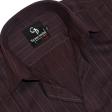 Stripes Maroon Shirt : Business