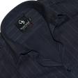 Stripes Navy Blue Shirt : Business