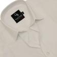 Self Design White Shirt : Business