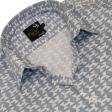 Print Blue Shirt : Party