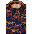 Print Blue Shirt : Ditto