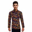 Print Blue Shirt : Ditto