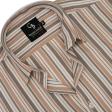 Stripes Peach Shirt : Business