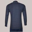 Checks Navy Blue Shirt : Business