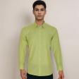 Plain Light Green Shirt : Business